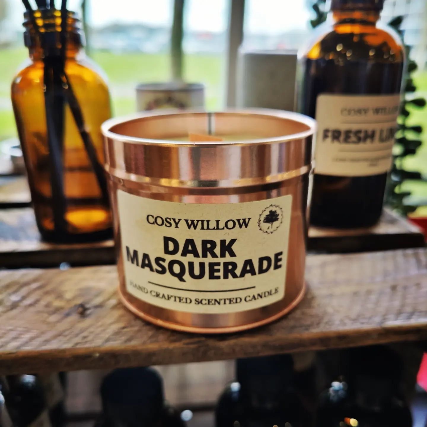 Dark Masquerade Premium Rose Gold Candle Tin - 20CL