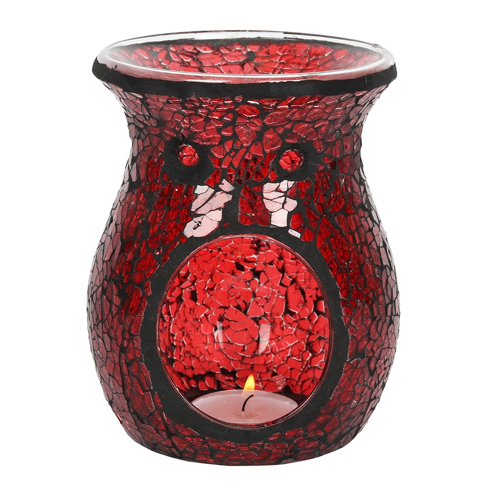 LARGE RED CRACKLE BURNER