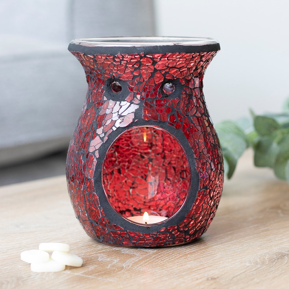 LARGE RED CRACKLE BURNER